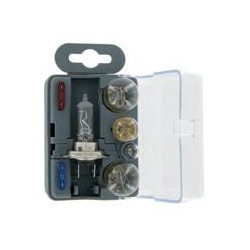 Kit de secours H4 12V Coffret 5 lampes & 2 fusibles