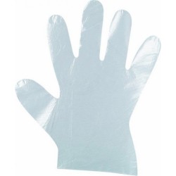 Gants jetables ambidextres 0,12mm transparent - sachet de 100 pcs