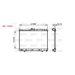 Rad. refroid Valeo 735201