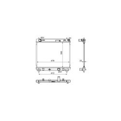 Radiateur Refroid. NRF 53667