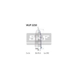 Kit soufflet direct. SKF VKJP2210