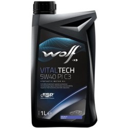 Huile WOLF VITALTECH 5W40 PI C3 Bidon 1L