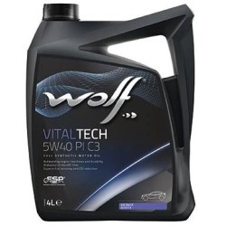 Huile WOLF VITALTECH 5W40 PI C3 Bidon 5L