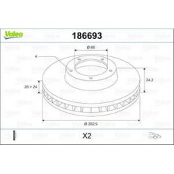 Jeu Disques Valeo 186693