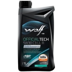 Huile WOLF OFFICIALTECH 5W30 C3 LL III Bidon 1L