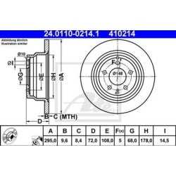 Lot de 2 Disque (x1) ATE 410214