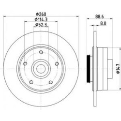 Jeu Disques Mintex MDC2795C