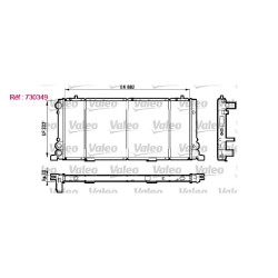 Rad. refroid Valeo 730349