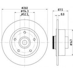 Jeu Disques Mintex MDC2839C