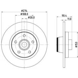 Jeu Disques Mintex MDC2614