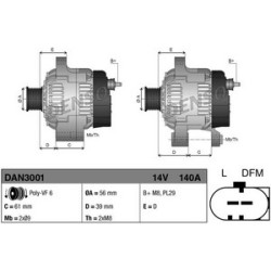 Alternateur Denso DAN3001