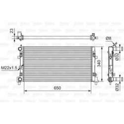 Rad. refroid Valeo 701522