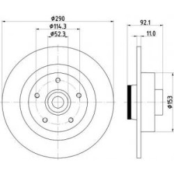 Disques+Rlt Mintex MDC2512