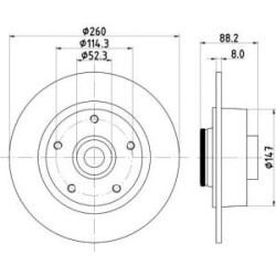 Disques+Rlt Mintex MDC2550