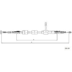 Cable de freins CABOR 251.33