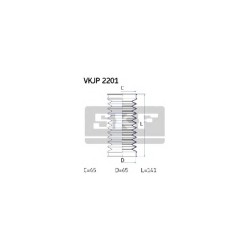 Kit soufflet direct. SKF VKJP2201