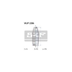 Kit soufflet direct. SKF VKJP2286