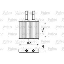 Rad. chauffage Valeo 812442