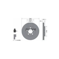 Lot de 2 Disque (x1) TEXTAR 92082205