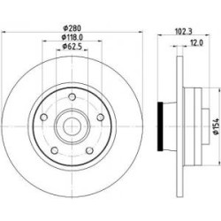 Disques+Rlt Mintex MDC1764