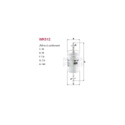 Filtre carburant Mann WK512