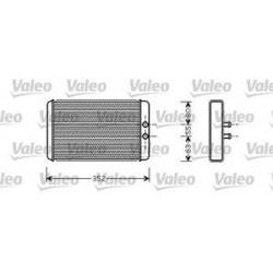 Rad. chauffage Valeo 812358