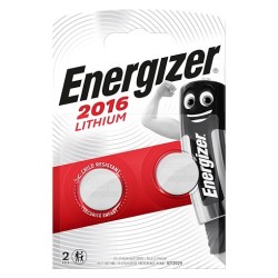 ENERGIZER BLISTER 2 PILES LITHIUM CR2016