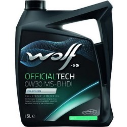 Huile WOLF OFFICIALTECH 0W30 MS-BHDI Bidon 5L