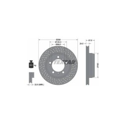 Lot de 2 Disque (x1) TEXTAR 92176705