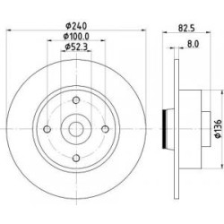 Disques+Rlt Mintex MDC1762