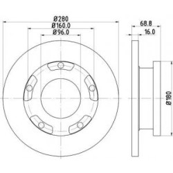 Disques+Rlt Mintex MDC1808C