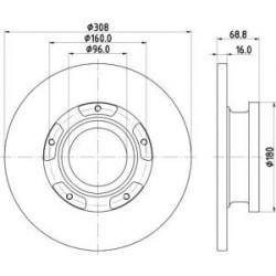 Disques+Rlt Mintex MDC2692