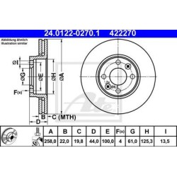 Lot de 2 Disque (x1) ATE 422270