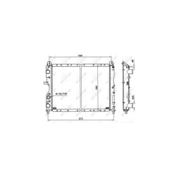 Radiateur Refroid. NRF 54501