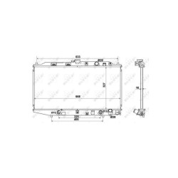 Radiateur Refroid. NRF 516728