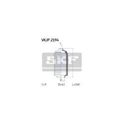 Kit soufflet direct. SKF VKJP2194