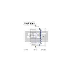 Kit soufflet direct. SKF VKJP2065