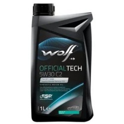 Huile WOLF OFFICIALTECH 5W30 C2 Bidon 1L