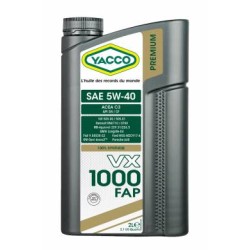 Yacco VX Premium 100% synthèse - VX 1000 FAP 5W40 5L