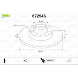 Jeu Disques Valeo 672546