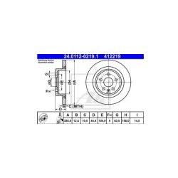 Lot de 2 Disque (x1) ATE 412219