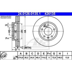 Lot de 2 Disque (x1) ATE 426135