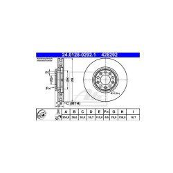 Lot de 2 Disque (x1) ATE 428292