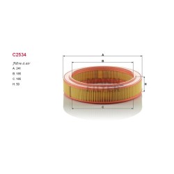 Filtre à air Mann C2534