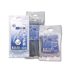 SACHET 50 LIENS NYLON NOIR 7,2 X 38