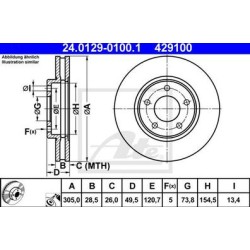 Lot de 2 Disque (x1) ATE 429100