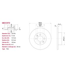 Jeu Disques Mintex MDC870