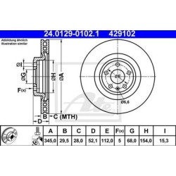 Lot de 2 Disque (x1) ATE 429102