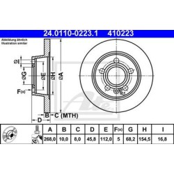 Lot de 2 Disque (x1) ATE 410223