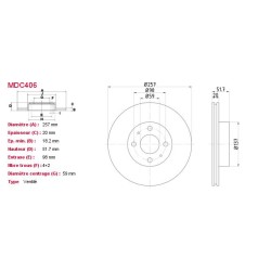 Jeu Disques Mintex MDC406